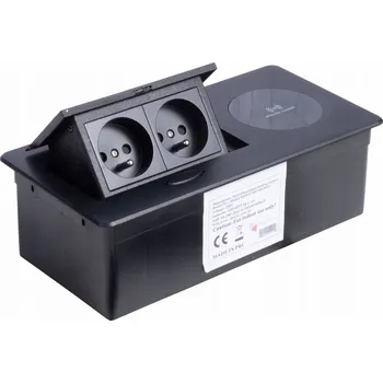 Elektrická zásuvka Elektrická Zásuvka na pracovní desku Smartt, černá