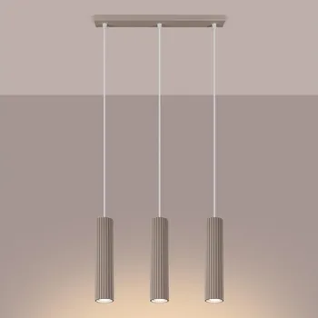 Brilagi - Lustr na lanku CRESTO 3xGU10/10W/230V taupe