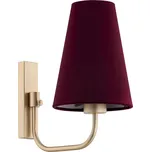 Argon 8313 - Nástěnná lampa SAFIANO 1xE27/15W/230V vínová