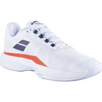 Pánská tenisová obuv Pánské tenisové boty Babolat Jet Tere 2 All Court white/strike red, velikost 43
