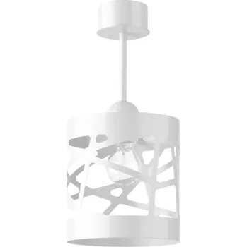 Lustr na tyči MODUL FREZ 1xE27/60W/230V pr. 17,5 cm bílá