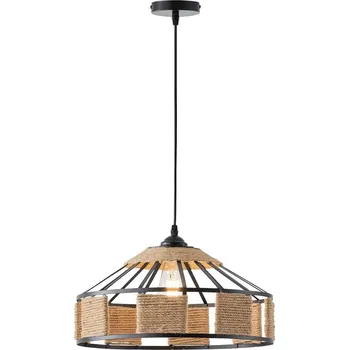 Lustr na lanku HELIOS 1xE27/15W/230V béžová