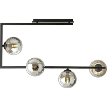 Lustr na tyči SOMA 4xE14/10W/230V černá/šedá