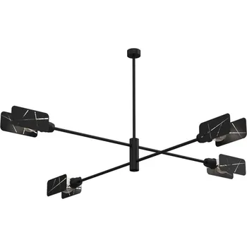 Lustr na tyči ASTRA 4xE27/60W/230V černá