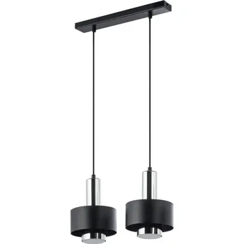 Lustr na lanku RIF LUX 2xGX53/12W/230V černá/lesklý chrom