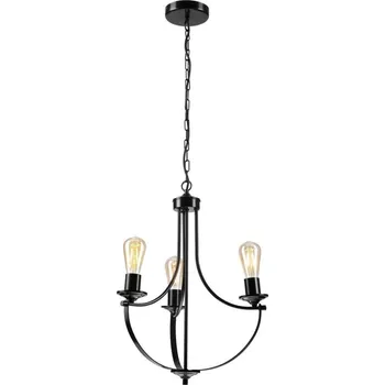 Lustr na řetězu GINA 3xE27/60W/230V černá