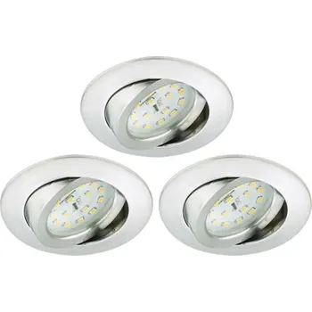 Koupelnové svítidlo Briloner 8317-039-SADA 3x LED Stmívatelné koupelnové svítidlo LED/5,5W/230V IP23