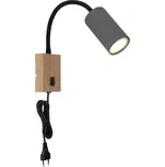 Globo 57911WG - Flexibilní nástěnná lampa ROBBY 1xGU10/25W/230V šedá/hnědá