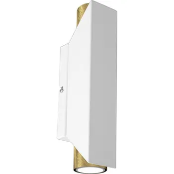 Nástěnné svítidlo Nástěnné svítidlo WALL 2xGU10/8W/230V bílá/mosaz