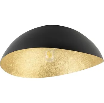 Přisazený lustr SOLARIS 1xE27/60W/230V černá/zlatá