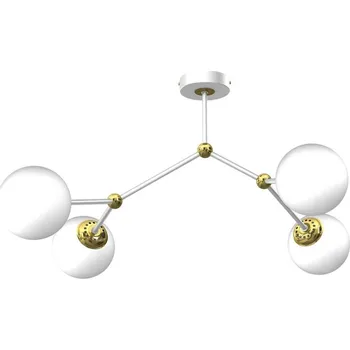 Přisazený lustr JOY 4xE14/40W/230V bílá/zlatá