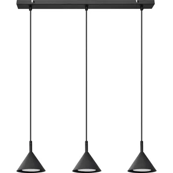 Lustr na lanku ETNA 3xGX53/10W/230V černá