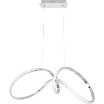 LED Lustr na lanku TESORO LED/48W/230V lesklý chrom