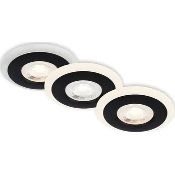 Koupelnové svítidlo Briloner 7039-035 - SADA 3x LED Koupelnové podhledové svítidlo LED/5W/230V IP44