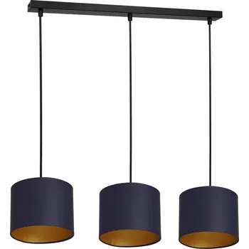 Lustr na lanku ARDEN 3xE27/60W/230V fialová/zlatá