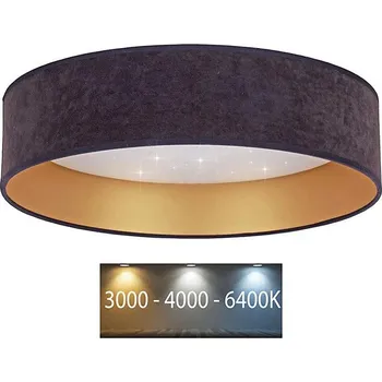 Brilagi - LED Stropní svítidlo VELVET STAR LED/24W/230V pr. 40 cm šedá/zlatá