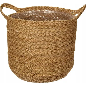 Květináč Dekoria Květináč Mandis 27cm hnědý