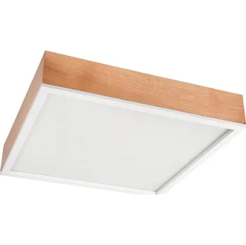 Stropní svítidlo OAK SQUARE 4xE27/15W/230V 48x48 cm dub/bílá