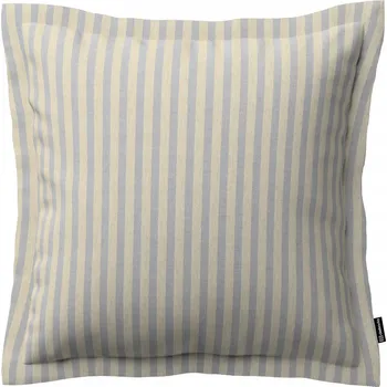 Polštář Povlak na polštář 45x45 cm béžovo-modré pruhy