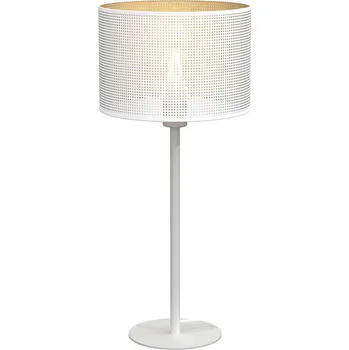 Lampička Stolní lampa LOFT SHADE 1xE27/60W/230V pr. 25 cm bílá/zlatá