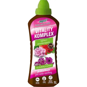 Hnojivo AGRO Kapalné hnojivo Vitality Komplex muškáty a surfinie 1 L