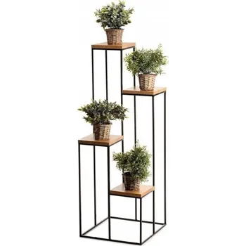 Stojan na květiny Stojan na květiny 110x40 cm černá/hnědá