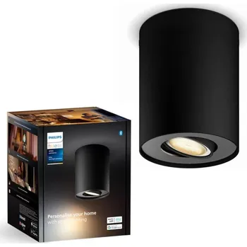 Bodové svítidlo Philips - LED Stmívatelné bodové svítidlo Hue PILLAR 1xGU10/4,2W/230V černá
