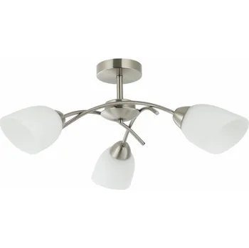 Přisazený lustr DONNA 3xE27/60W/230V nikl