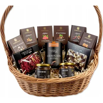 Dárkový potravinový koš Dárkový koš s poděkováním – sada sladkostí