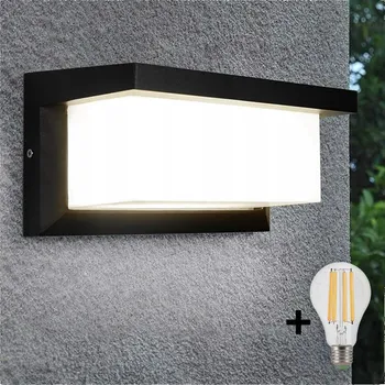 Venkovní osvětlení LED Venkovní nástěnné svítidlo NEELY 1xE27/9W/230V 3000K IP54 černá