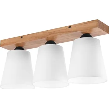 Přisazený lustr LULA 3xE27/60W/230V dub