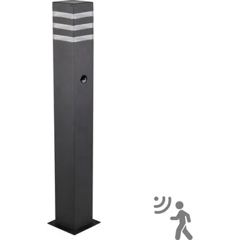 Lampička Venkovní lampa se senzorem TEKSAS 1xE27/12W/230V IP44 74 cm antracit + záruka 3 roky