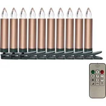 LED páska SADA 10x LED Vánoční dekorace LED/1xAAA + dálkové ovládání