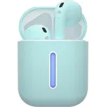 TESLA Electronics - Bezdrátová sluchátka 300 mAh + 2x 25 mAh IPX4 tyrkysová