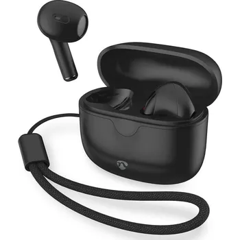 Sluchátka Nedis HPBT2400WBK - Bezdrátová sluchátka 250 mAh + 2x 30 mAh černá