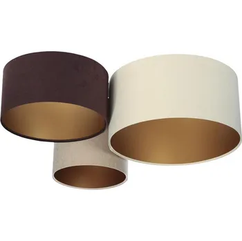 Stropní svítidlo SPACE 3xE27/60W/230V krémová/hnědá/béžová