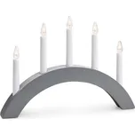 Markslöjd 704470 - Vánoční svícen ATLE 5xE10/3W/230V šedý