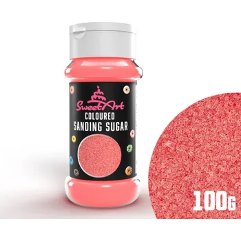 Jedlá dekorace na dort SweetArt cukrový písek růžový (100 g)
