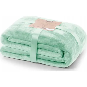 Prostěradlo Deka MIC mátová barva hladká klasický styl materiál mikrovlákno 150x200 - B