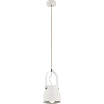 Argon 8290 - Lustr na lanku LOGAN 1xE27/15W/230V pr. 14 cm bílá