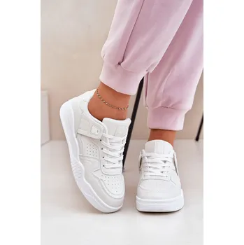 Dámské tenisky Dámské Sportovní Boty Tenisky Z Eko Kůže Telisiria Barva: Bílá, Velikost: 37