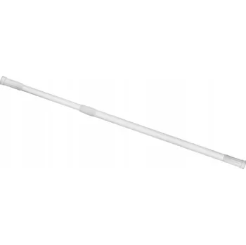 Tyč na sprchový závěs AWD Rozpěrná sprchová tyč bílá