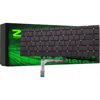 Náhradní klávesnice pro notebook Klávesnice MSI GF63 GF65 GS65 Stealth Thin 8RE/8RF/8RD LED ČERVENÁ