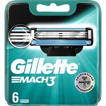 Náhradní hlavice do holicích strojků Gillette Mach3, 6 kusů