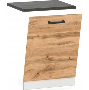Kuchyňská skříňka KUCHYŇSKÁ SKŘÍŇKA ČELO PRO VESTAVNOU MYČKU 60CM DUB WOTAN