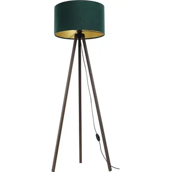 Lampička Stojací lampa STANDART 1xE27/60W/230V zelená/hnědá