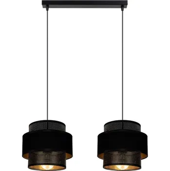 Lustr na lanku NESS 2xE27/60W/230V černá