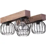 Stropní svítidlo MILAN 4xE27/60W/230V dřevo