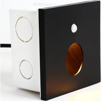Nástěnné svítidlo Emithor 70436 - LED Schodišťové svítidlo se senzorem OLIVE LED/1W/230V černá