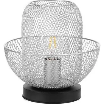 Lampička ONLI - Stolní lampa ZAIR 1xE27/22W/230V černá/stříbrná